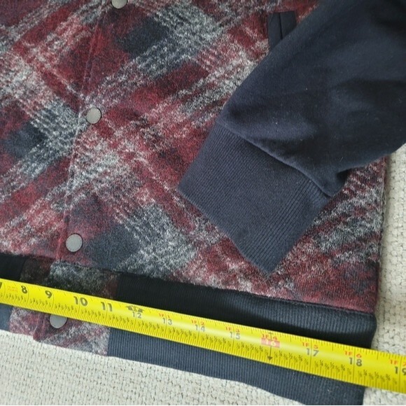 Armani Exchange Womens Varsity Button up Wool Blend Coat - Picture 11 of 12